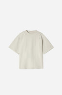Cropped Signature Blank Tee - Bone