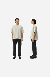 Cropped Signature Blank Tee - Bone