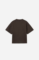 Cropped Signature Blank Tee - Dark Chocolate