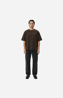 Cropped Signature Blank Tee - Dark Chocolate