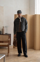 Corduroy Collar Denim Jacket