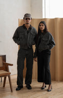 Corduroy Collar Denim Jacket