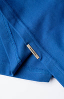 Cropped Signature Blank Tee - Cabalt