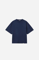 Cropped Signature Blank Tee - Midnight Blue